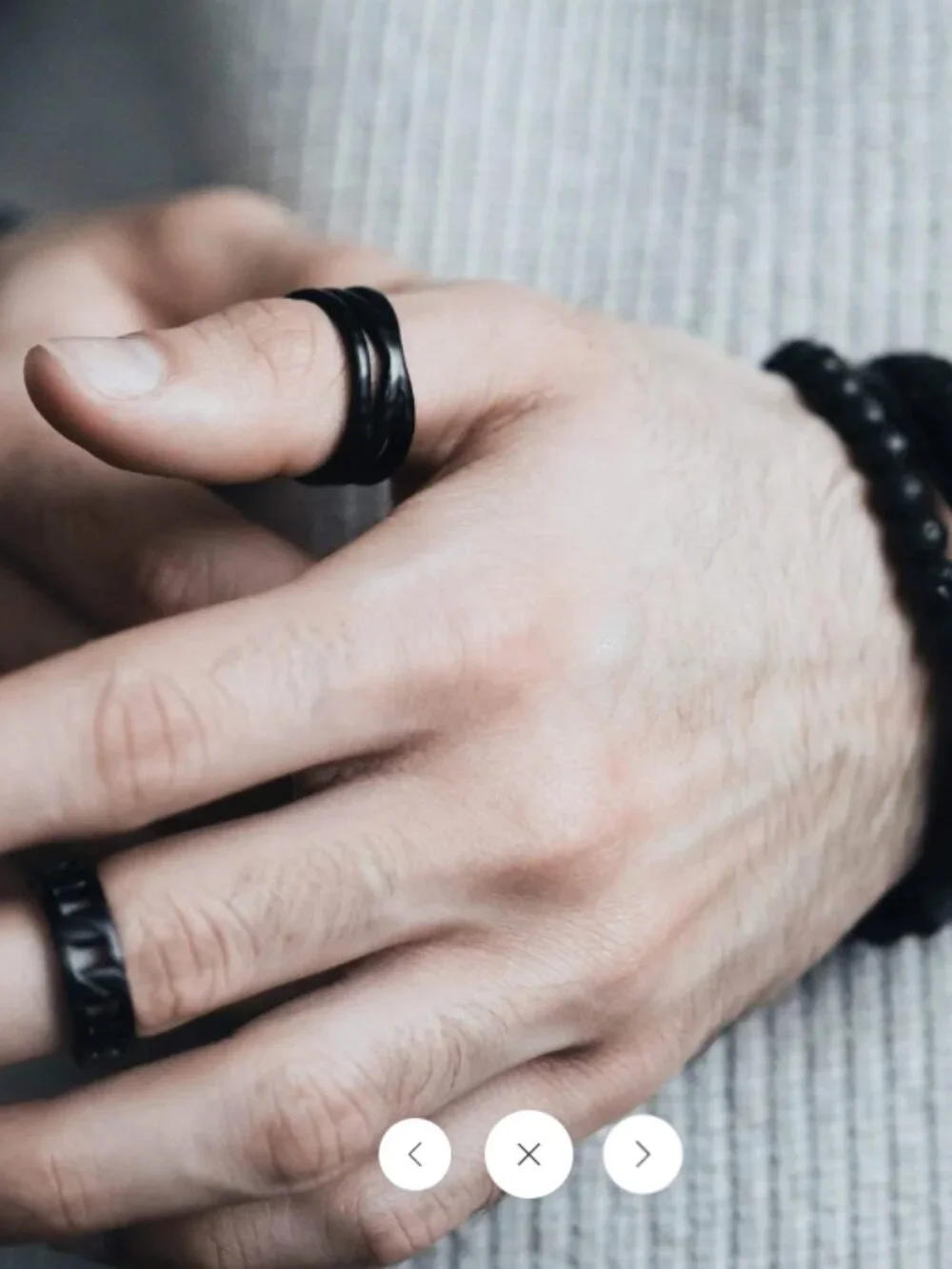 Nominal brand Morph ring - black size 9